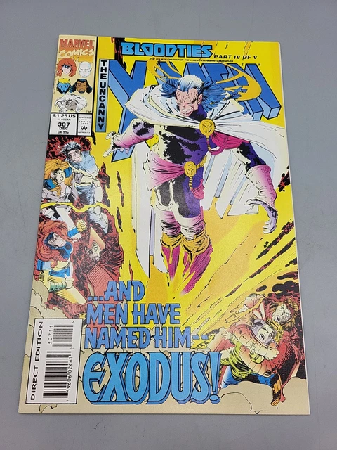 The Uncanny X-Men Marvel Comic #307 Bloodties Part IV 1993 vintage