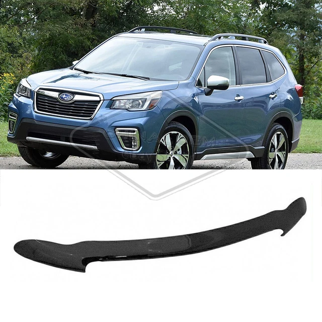 Fit 2018-2021 Subaru Forester Black Front Bug Shield Hood Stone Deflector Shade