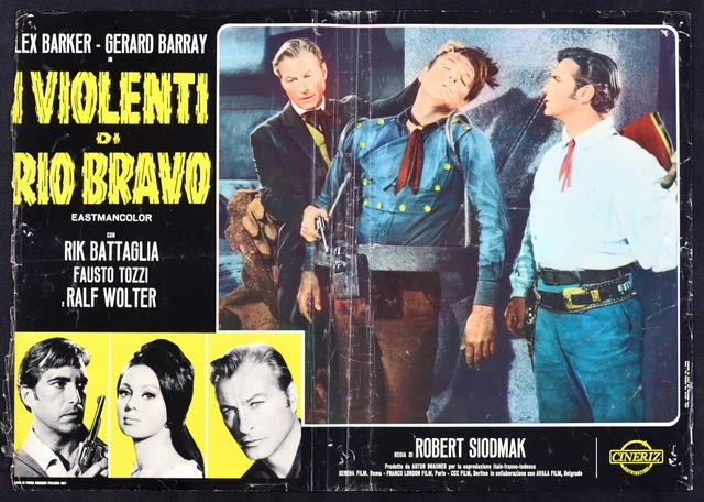 Fotobusta I Violente De Rio Bravo Der Schatz Der Azteken Barker Lex Karl R237