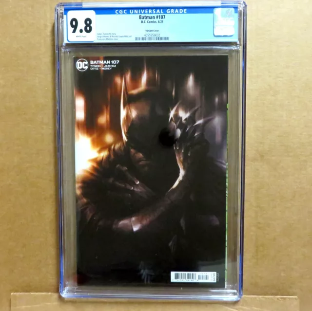 BATMAN #107 MATTINA VARIANT CGC Graded 9.8 DC Comics 2021