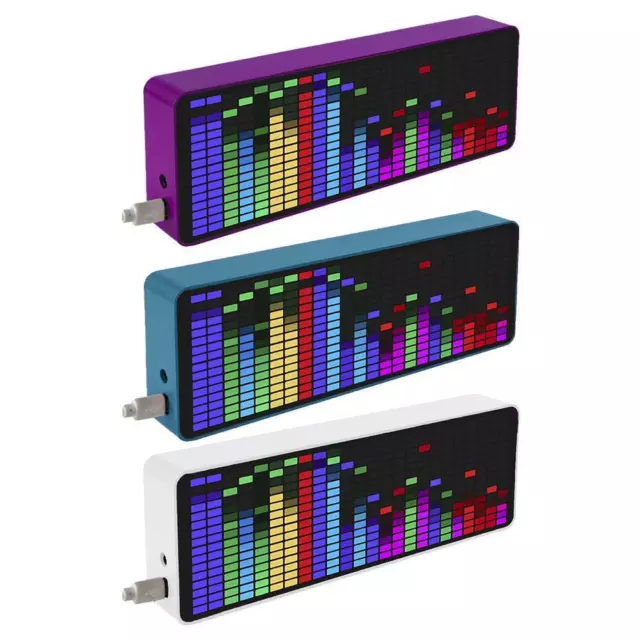 RGB Music Level Spectrum Indicator Clock VFD Audio Amplifier Board Display Q8I5 2
