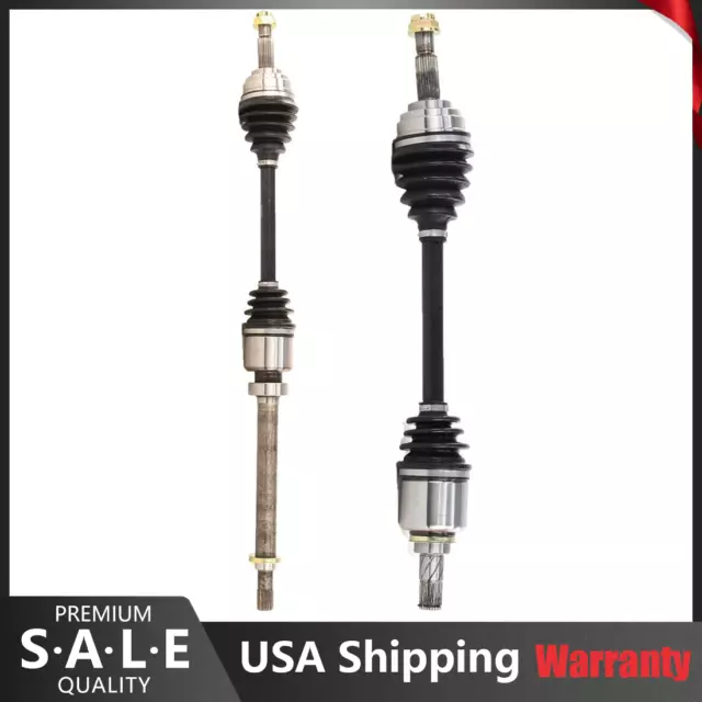 Front Left & Right Pair CV Axle Joint Shaft For Nissan Versa Cube Auto CVT Trans