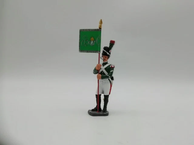 porte-drapeau de la Garde fédérale Allemande - Soldats de Plomb