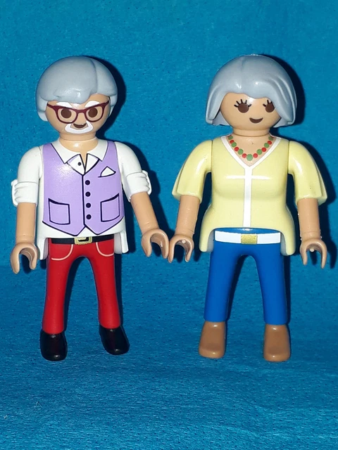 Veemoon – Lot De 2 Marionnettes à Main Grand-père Et Grand-mère – Peluche Douce, Réaliste, Lavable – Pour Histoires Et Jeux D’imagination 3-8 Ans