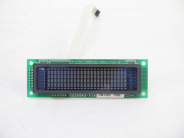 Noritake itron CU24043-Y1A Vacuum Fluorescent Display 24 x 4 LCD footprint