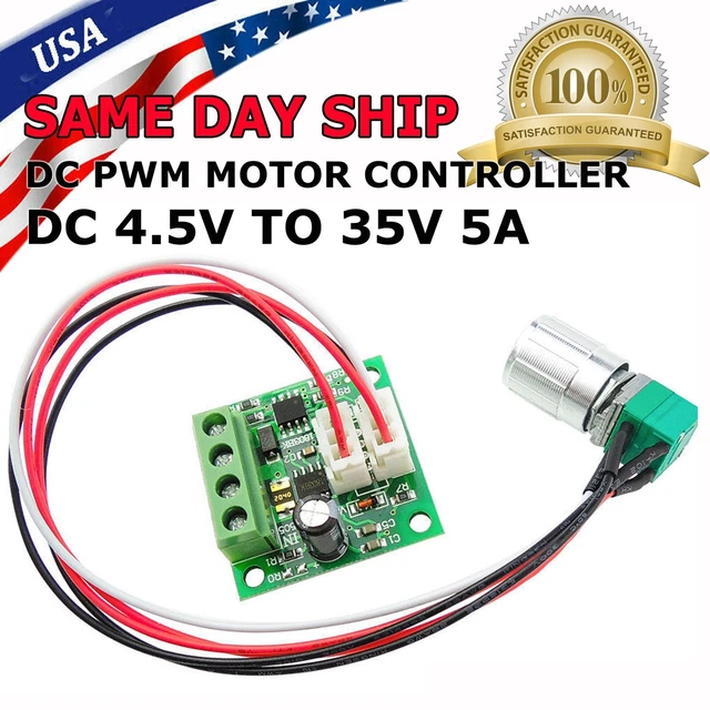 6V 12V 2A 30W DC Motor Speed Controller PWM Adjustable Variable Driver