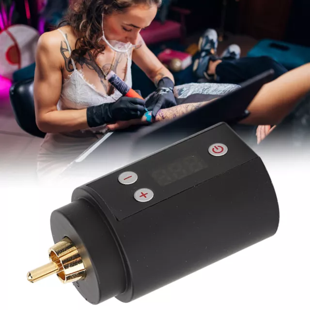 Mini pluma giratoria inalámbrica para tatuajes paquete de baterías fuente de alimentación máquina de tatuaje RCA