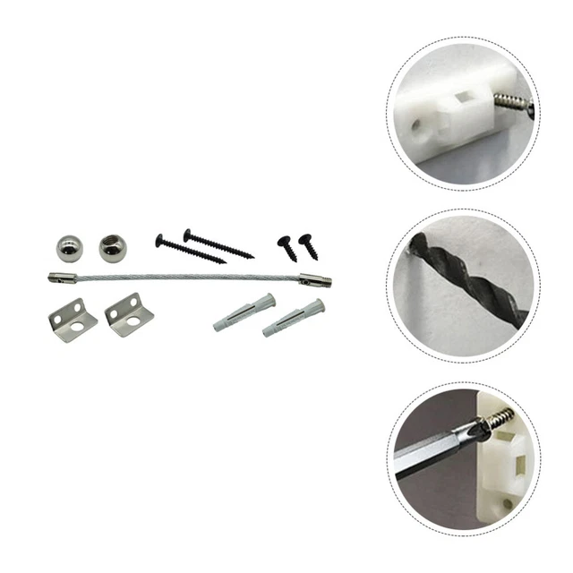 Anclas de pared de alambre de acero inoxidable con hebilla para muebles