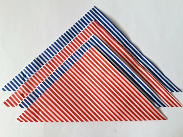 Spitztüte Streifen, Papiertüte, Papierspitztüte, Bonbontüte für Hochzeit, Feier.