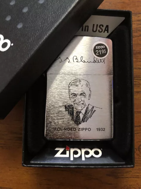 Vintage Retired Unstruck Zippo - Founder's Lighter George G. Blaisdell 200FL