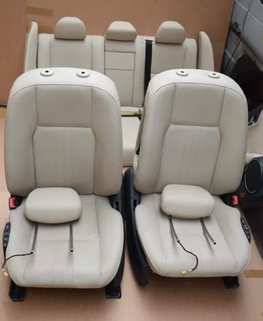2x Maß Sitzauflage Sitzbezüge Schwarz Kunstleder für Mercedes C-Klasse W204