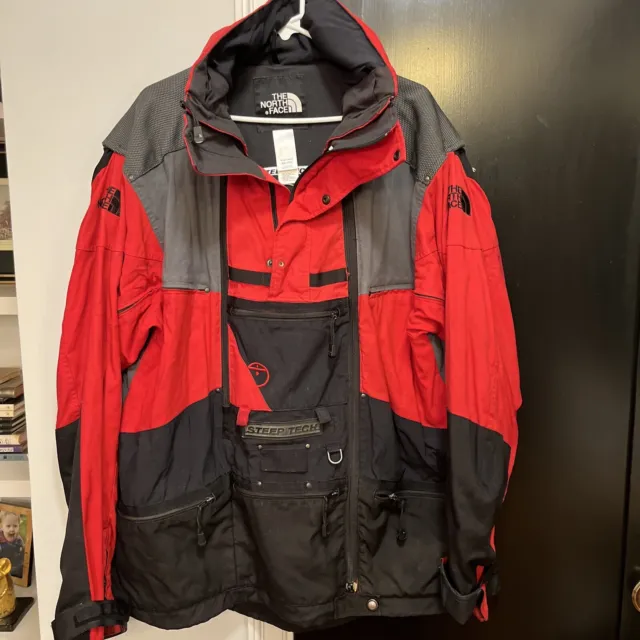 Vintage The North Face Steep Tech Jacket Scot Schmidt Red Size XXL 2XL PLS READ