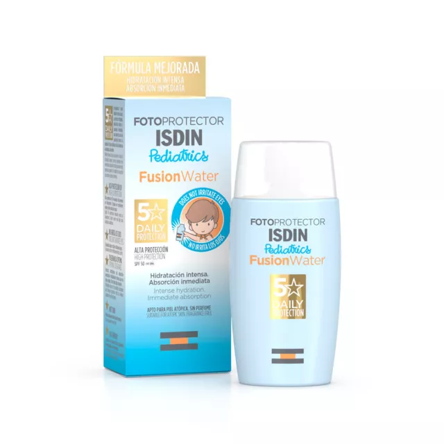 Fotoprotector pediátrico agua de fusión ISDIN FPS50+ 50 ml