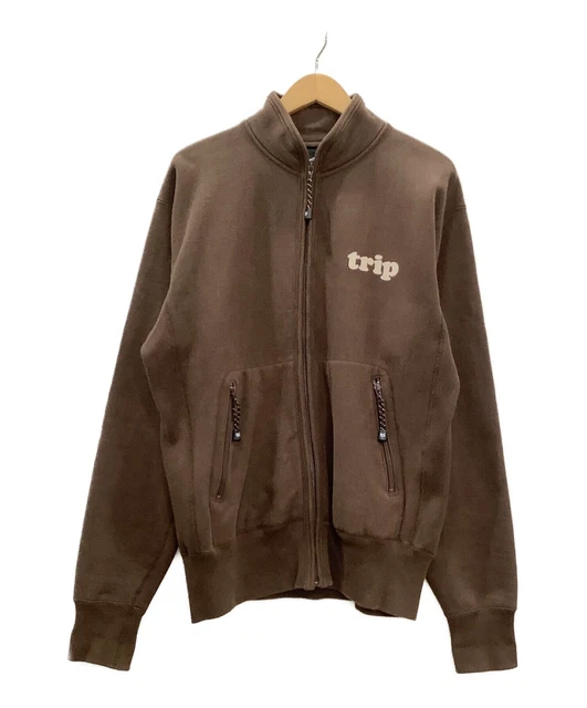 Hysteric Glamour Zip-up trip Logo Cotton Jacket Size M Brown Casual Men's Used