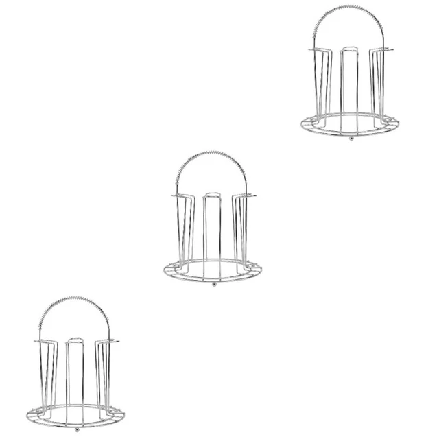 BAFVT Porta Tazze Da Sottopensile In Acciaio Inox 304 – Scolapiatti Da Cucina Con 10 Ganci, Capacità Max 10 Kg, Dimensioni 26,9x16,5x7,1 Cm