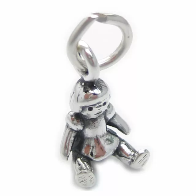 Baby Doll sterling silver charm .925 x 1 Rag Dolly toys charms