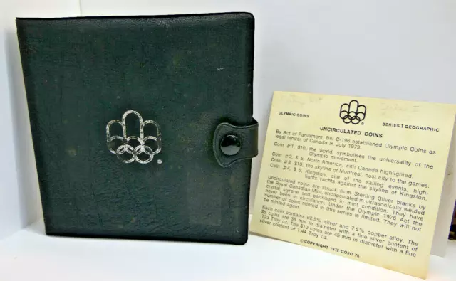 *CANADA* silver 4 coins "1976 MONTREAL OLYMPICS MINT SET" 92.5% silver