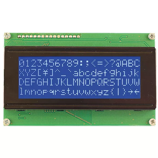 Midas Displays MC42005A6W-BNMLW-V2 4x20 COB LCD White on Blue 5mm Character