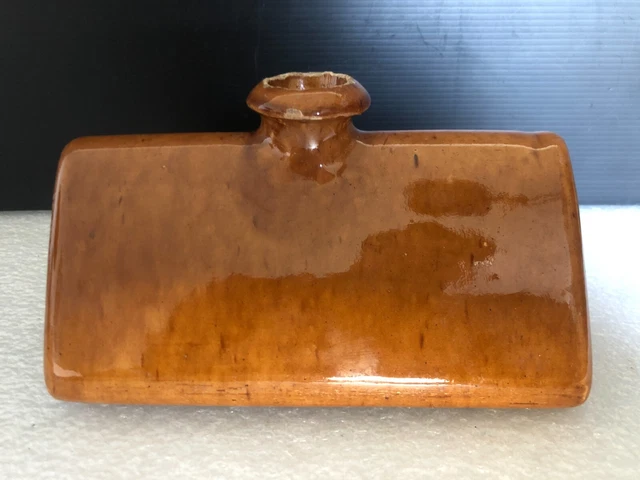 Ancienne bouillote  Marque  2 Faïence Céramique poterie art populaire Mielle ?