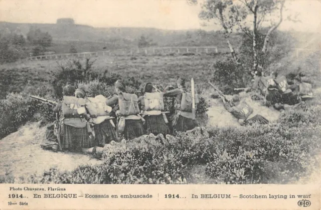 Cpa War In Belgium Scotsian In Ambush