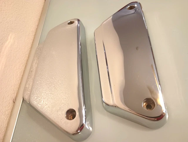OEM Harley Davidson Chrome Side Cover Set Left & Right - FXR FXRP FXRT