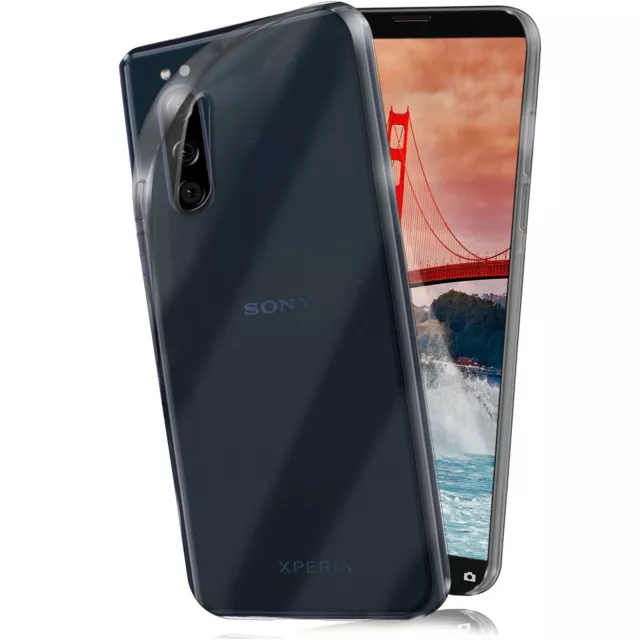 Hülle für Sony Xperia 5 Schutzhülle Silikon Case Cover Handy Schutz Transparent