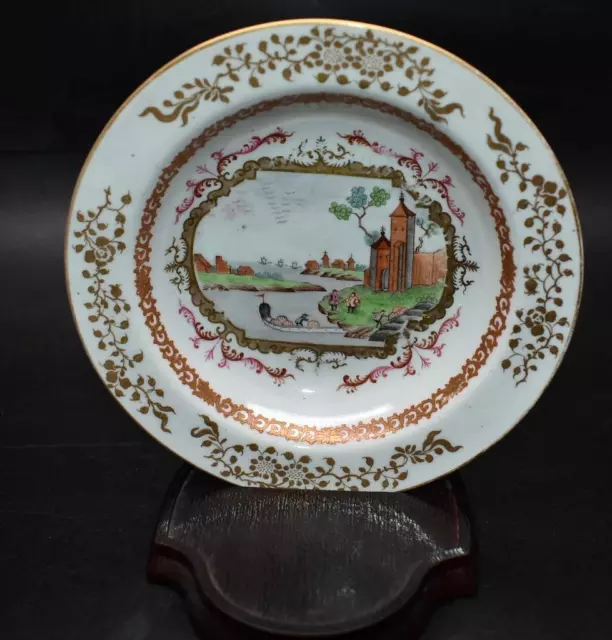 Rare Antique 18th / 19thC Coalport Worcester Chinese Meissen Style Dish