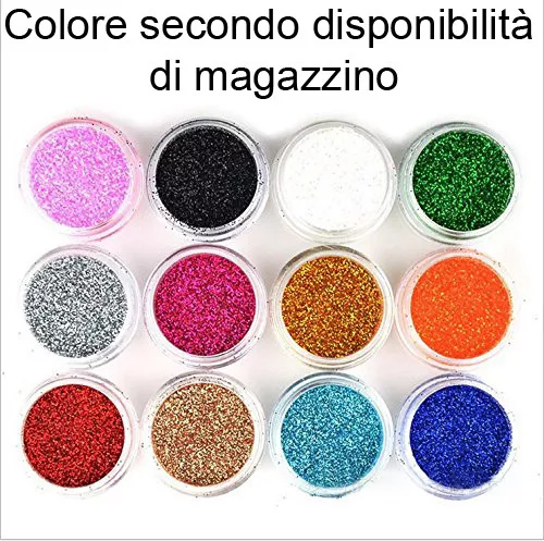 15x Brillantini decorazione unghie polvere colorata nail art salone manicure