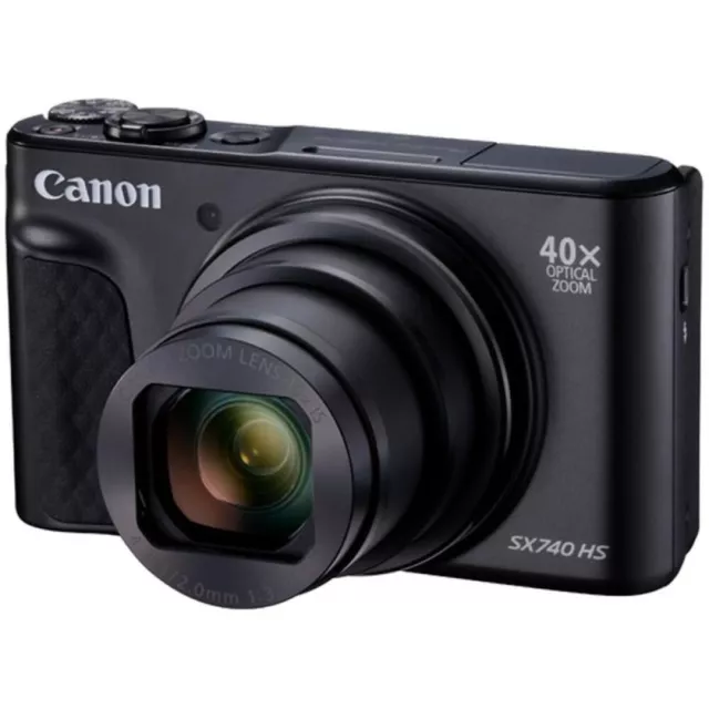 Canon PowerShot SX740 HS Compact Digital Camera, 20.3MP, Black - Japan Fast Ship