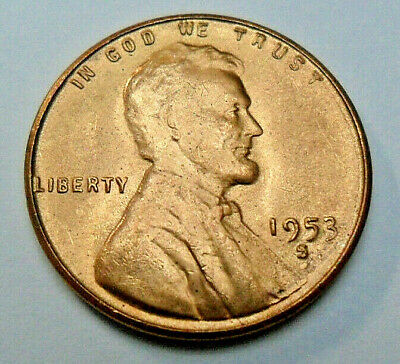 1953 S Lincoln Wheat Cent / Penny Coin  *VERY FINE OR BETTER*  **FREE SHIPPING**