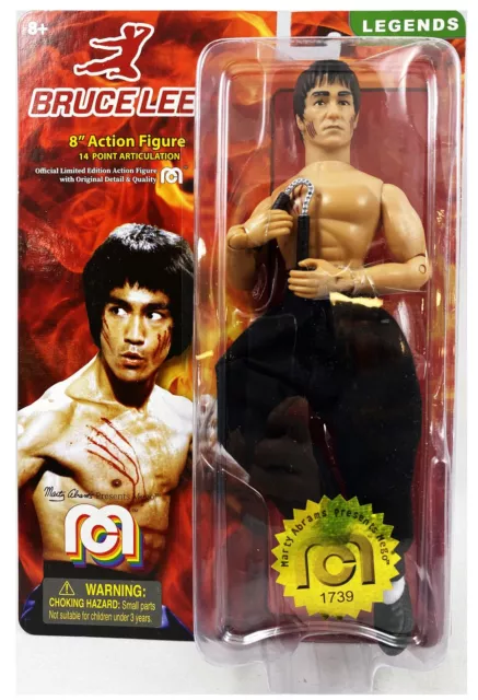 Bruce Lee Martial Arts Kung Fu Movie 8" Mego figura retrò giocattolo da collezione