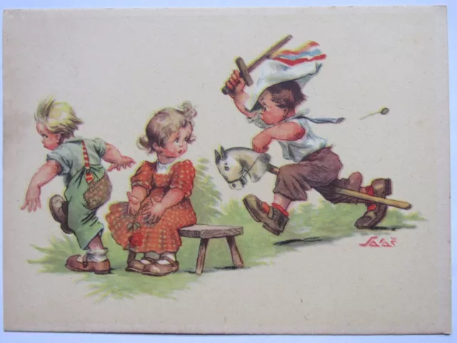 02E16 Carte Postale Cpsm 1950 - Humour Amourettes D'enfants Illustrateur Sa