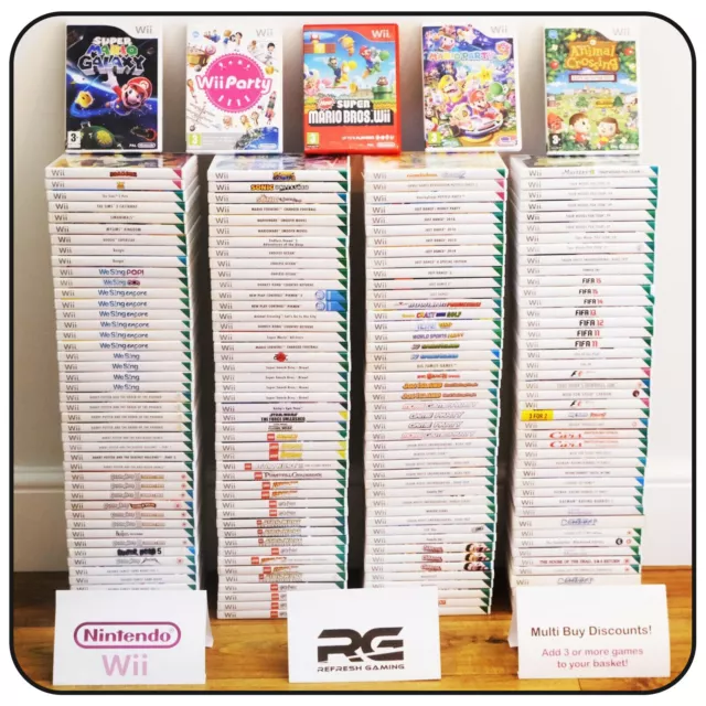 Nintendo Wii Games - Buy a Game or Bundle Up - Fast Dispatch Free Postage