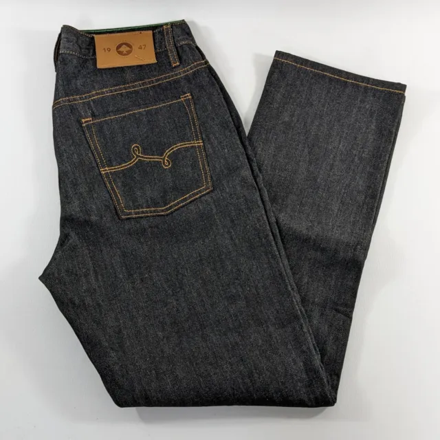 Lifted Research Group LRG True Straight 1947 Black Denim Jeans Mens Size 30