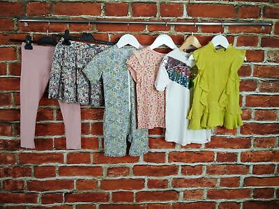 Girls Bundle Age 4-5 Years H&M Tu Next T-Shirt Skirt Legging Sun Suit Pink 110Cm