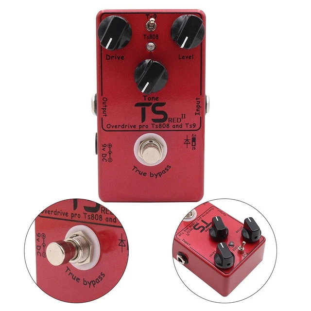 Pédale d'effet flambant neuf interrupteurs internes effet guitare TS808 Overdri