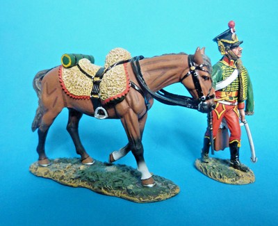 Cavalier anglais chargeant à Waterloo Soldat de plomb King & Country NA263 