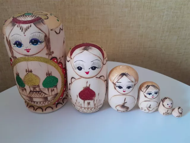 Wooden Matryoshka nesting dolls