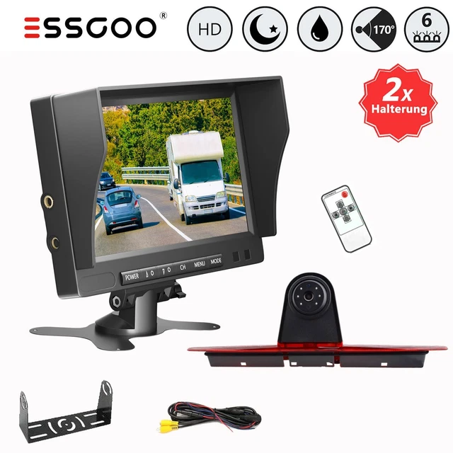 Luce freno telecamera di retromarcia con monitor 7" per Mercedes Benz Sprinter VW Crafter