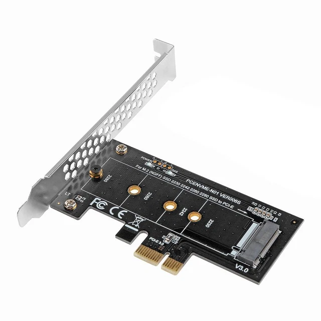 PCI-E 3.0 x4 to M.2 Key Slot Converter Adapter and Low profile brack