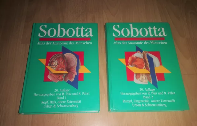 Sobotta - Atlas der Anatomie des Menschen Band 1 + 2 / Paket, Set, Bundle  24071