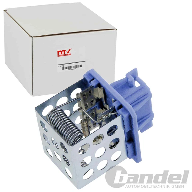 NTY Resistenza Regolatore Ventilatore Interno Adatto A per Citroën Xsara 206