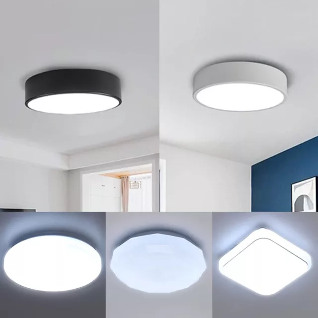 LED Ceiling Light Modern Flush Ceiling Lamp Panel Down Lights Bathroom Bedroom