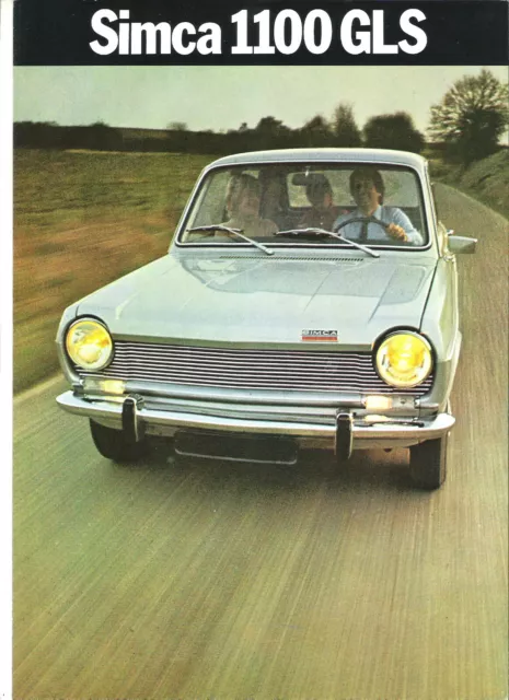 SIMCA 1100 GLS - 1971 ? catalogue brochure dépliant prospectus publicitaire