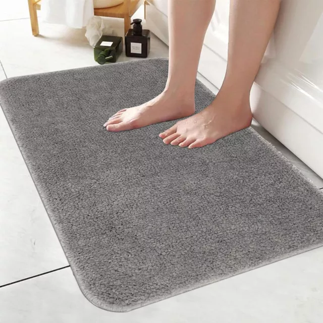 Bath Floor Mat Super Absorbent Floor Mat Soft Quick-Drying Non-Slip Diatom Mud