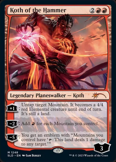 FOIL Koth of the Hammer | MtG Magic Secret Lair Drop | English | Near Mint-Mint