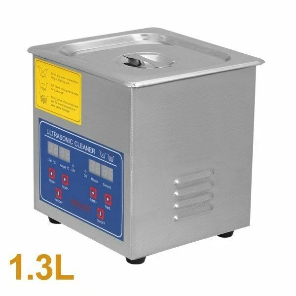 1.3L Ultrasonic Cleaner Digital Cleaning Machine Stainless Steel Heater Timer