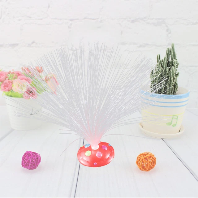 LAMPADA FIBRA OTTICA Fibra Ottica Led Luce Ghiaccio Fibra Ottica Atmosfera Novità Lampade EUR 5 - Foto 5