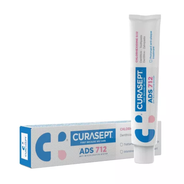 6x Curasept ADS 712 0,12% CHX 6x 75 ml  gegen Zahnfleischbluten Entzündung