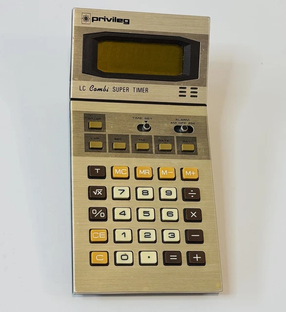 CASIO W-34 80s ”Old Casio” Red Vintage Vintage Calculators, Vintage Electronics, Consumer Electronics